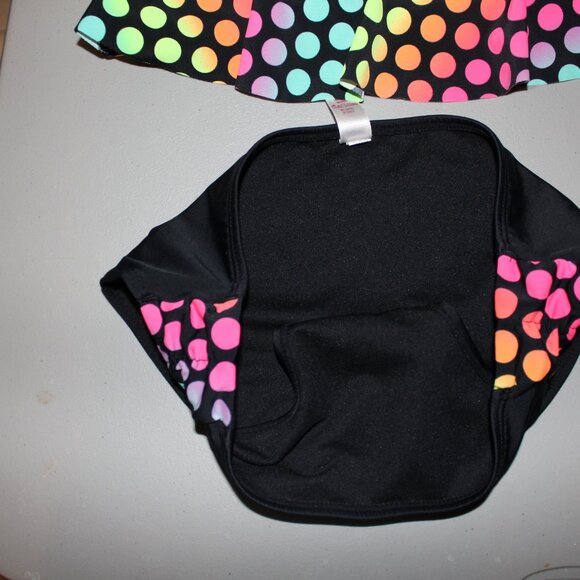 Multi Color 2 Pcs Justice Tankini Swimsuit size 14 - Picture 4 of 11